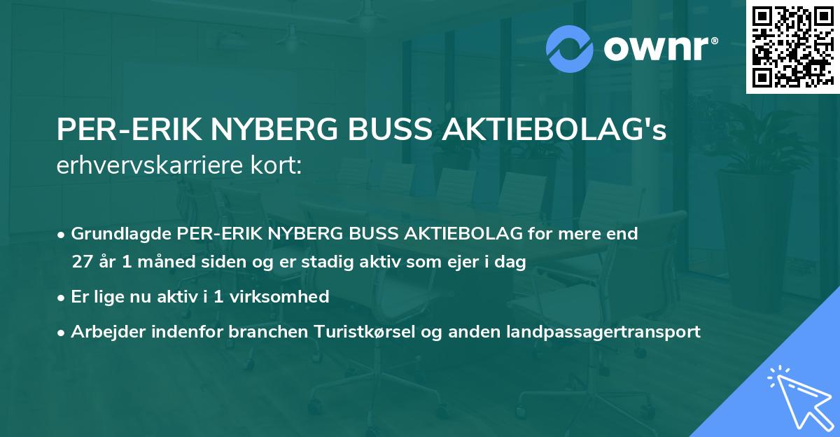 PER-ERIK NYBERG BUSS AKTIEBOLAG's erhvervskarriere kort