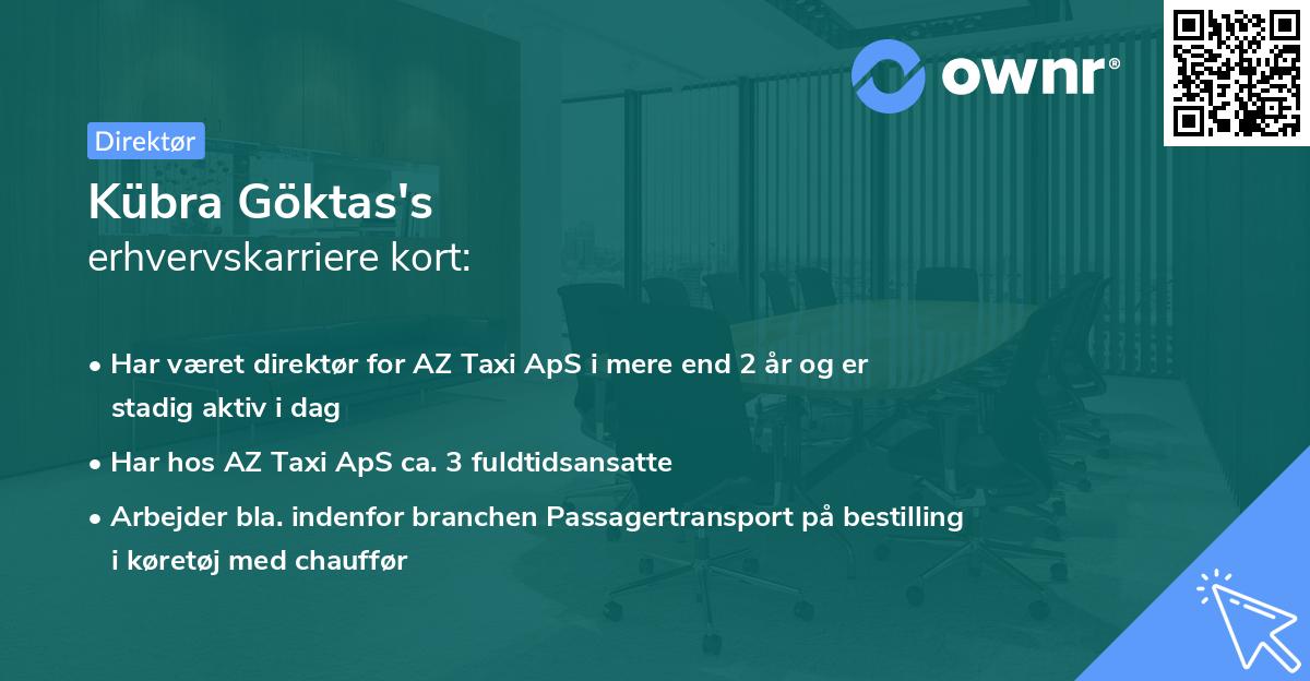 Kübra Göktas's erhvervskarriere kort