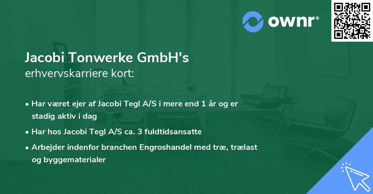 Jacobi Tonwerke GmbH's erhvervskarriere kort