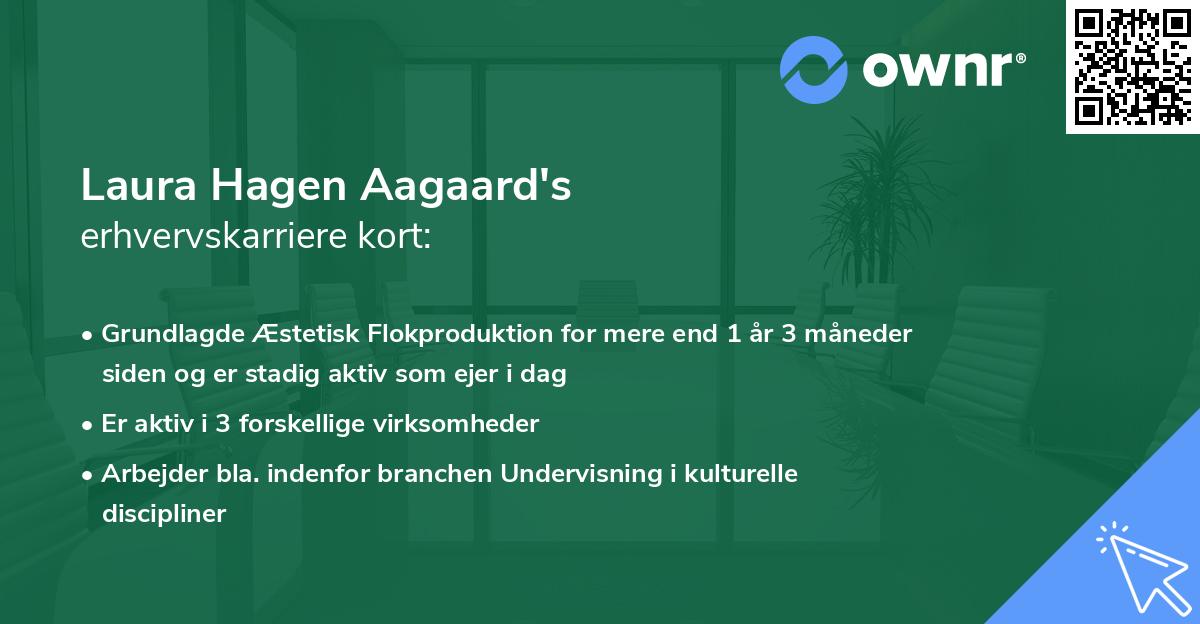 Laura Hagen Aagaard's erhvervskarriere kort