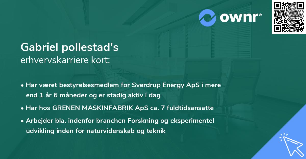 Gabriel pollestad's erhvervskarriere kort