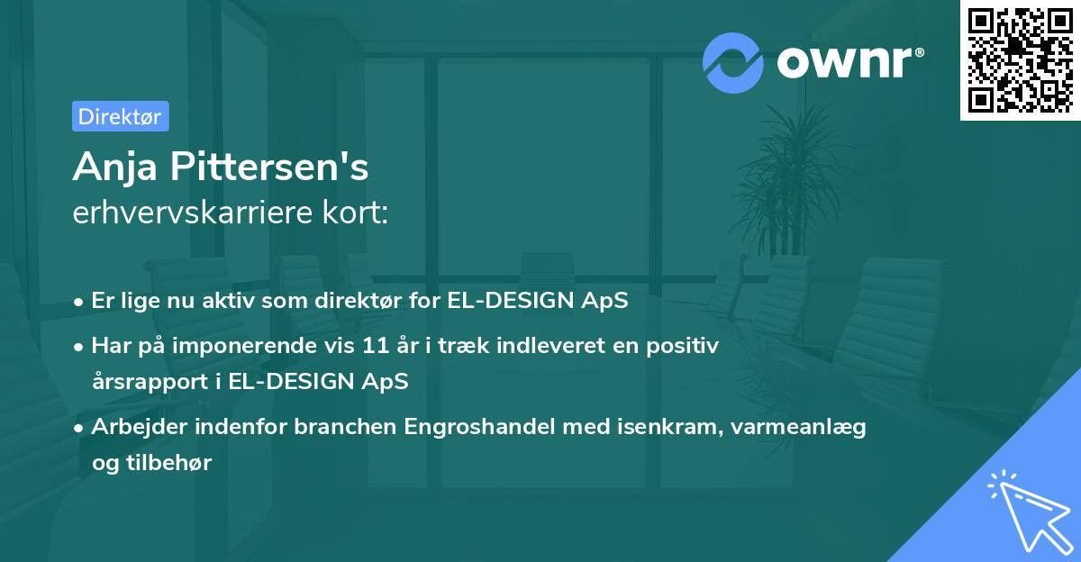 Anja Pittersen's erhvervskarriere kort