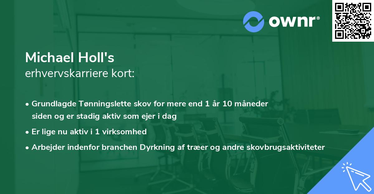 Michael Holl's erhvervskarriere kort