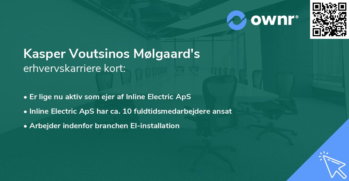Kasper Voutsinos Mølgaard's erhvervskarriere kort