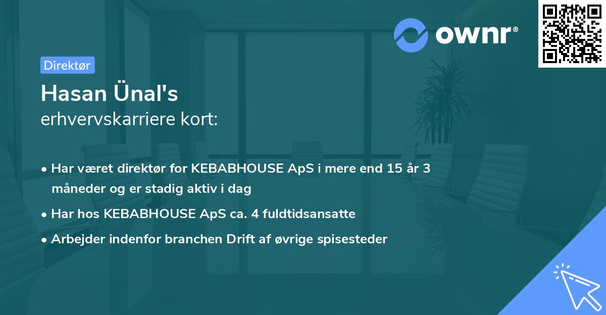 Hasan Ünal's erhvervskarriere kort