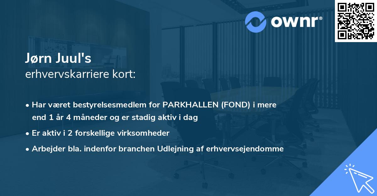 Jørn Juul's erhvervskarriere kort
