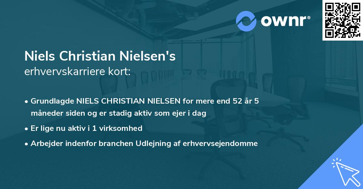 Niels Christian Nielsen's erhvervskarriere kort