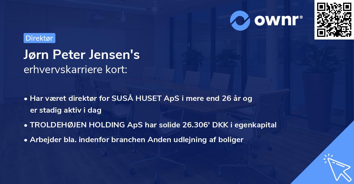 Jørn Peter Jensen's erhvervskarriere kort
