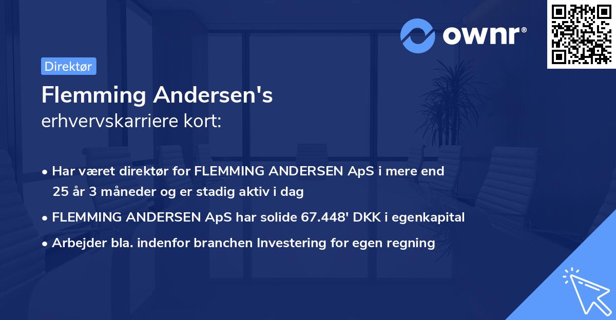 Flemming Andersen's erhvervskarriere kort