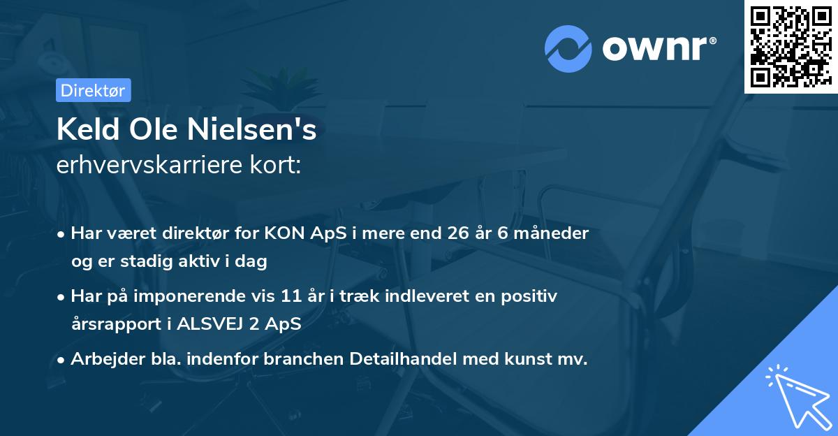 Keld Ole Nielsen's erhvervskarriere kort