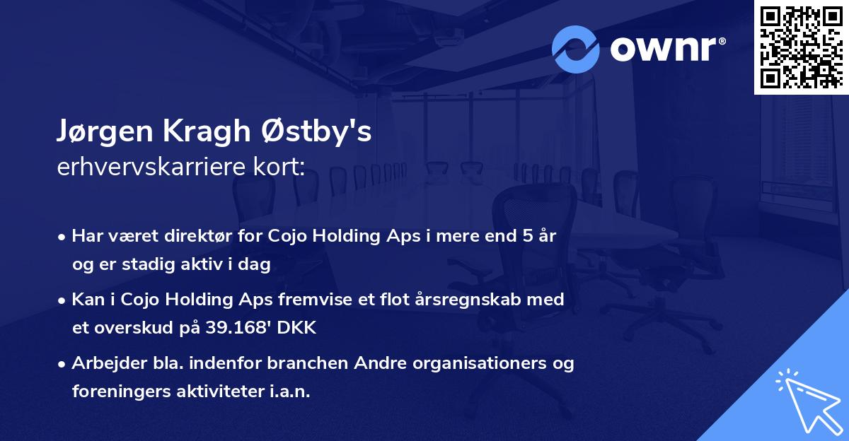 Jørgen Kragh Østby's erhvervskarriere kort