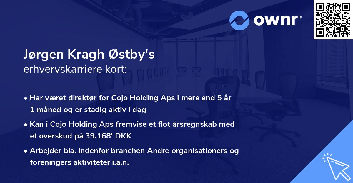 Jørgen Kragh Østby's erhvervskarriere kort