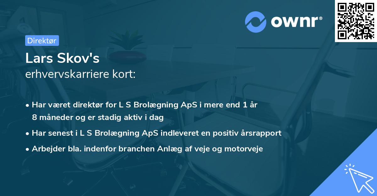 Lars Skov's erhvervskarriere kort