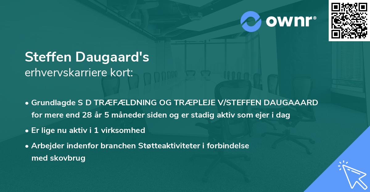 Steffen Daugaard's erhvervskarriere kort