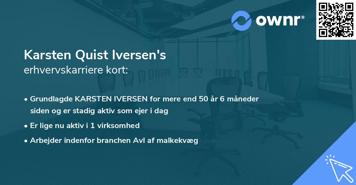 Karsten Quist Iversen's erhvervskarriere kort