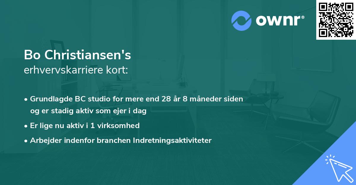 Bo Christiansen's erhvervskarriere kort