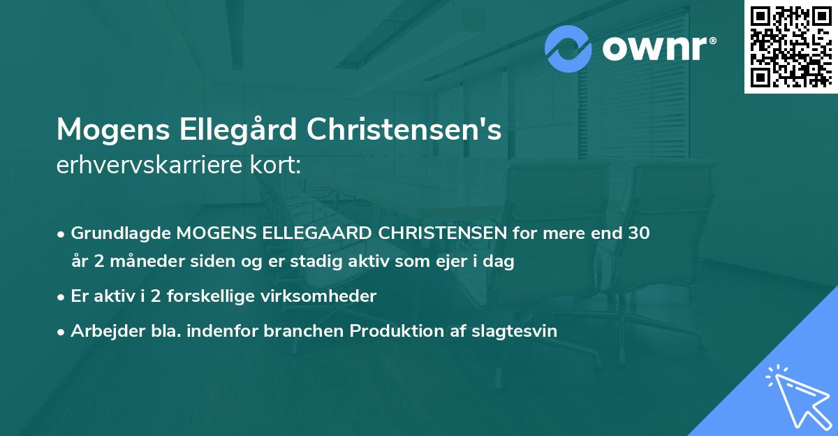 Mogens Ellegård Christensen's erhvervskarriere kort