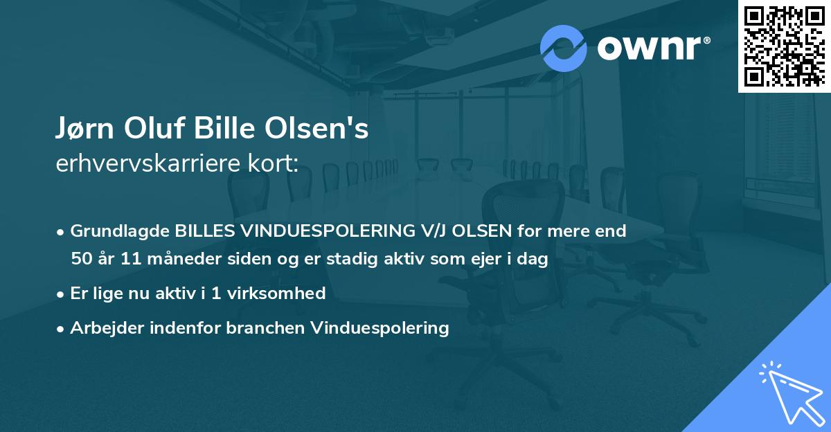 Jørn Oluf Bille Olsen's erhvervskarriere kort