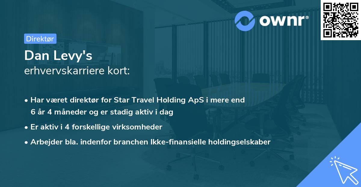 Dan Levy's erhvervskarriere kort