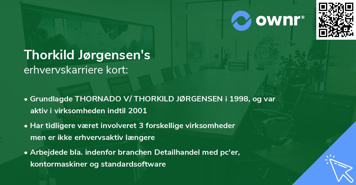 Thorkild Jørgensen's erhvervskarriere kort