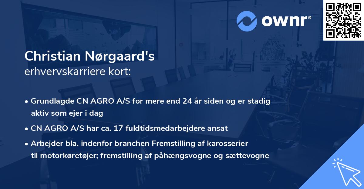 Christian Nørgaard's erhvervskarriere kort