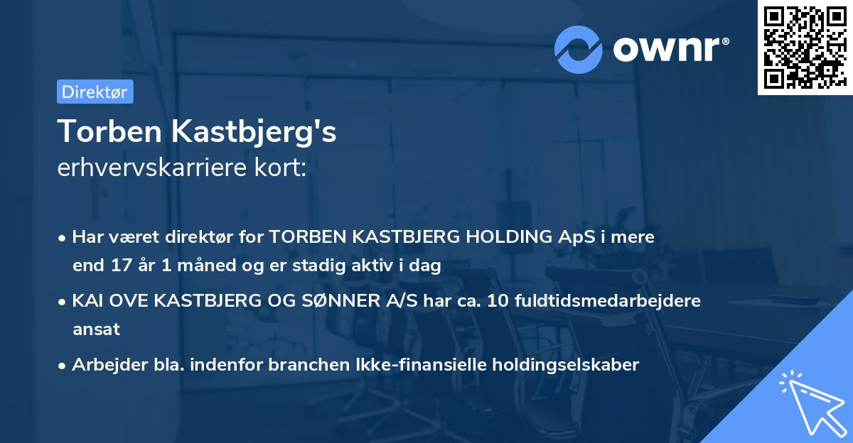 Torben Kastbjerg's erhvervskarriere kort