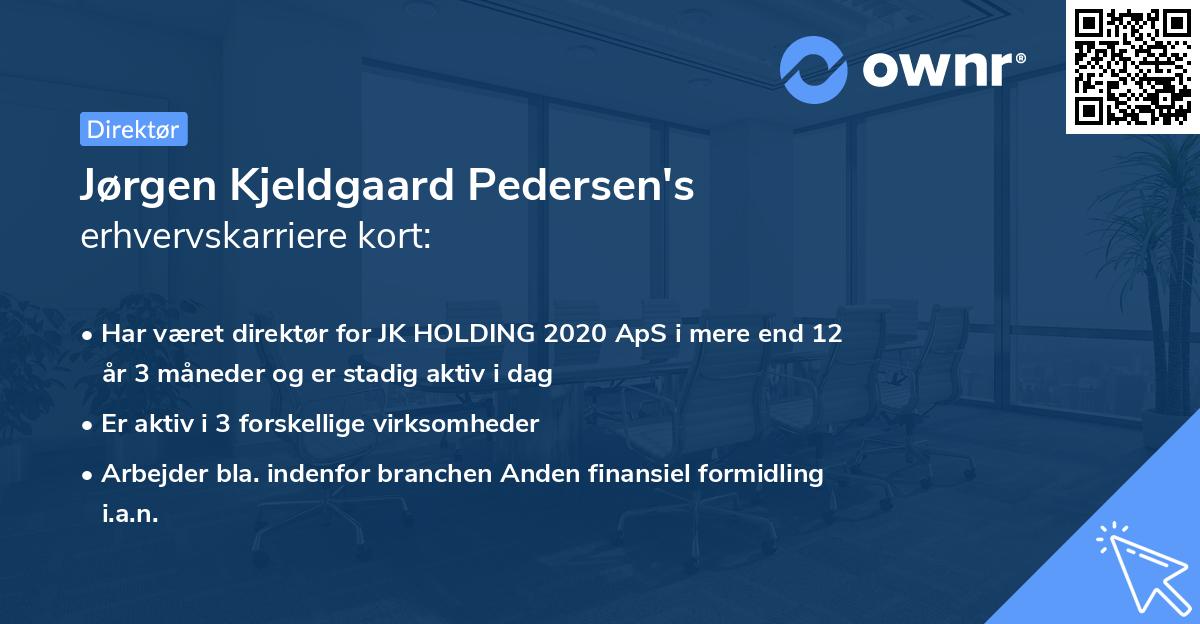 Jørgen Kjeldgaard Pedersen's erhvervskarriere kort