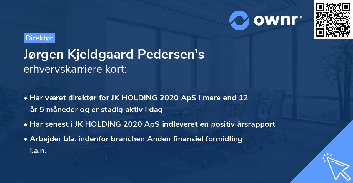 Jørgen Kjeldgaard Pedersen's erhvervskarriere kort