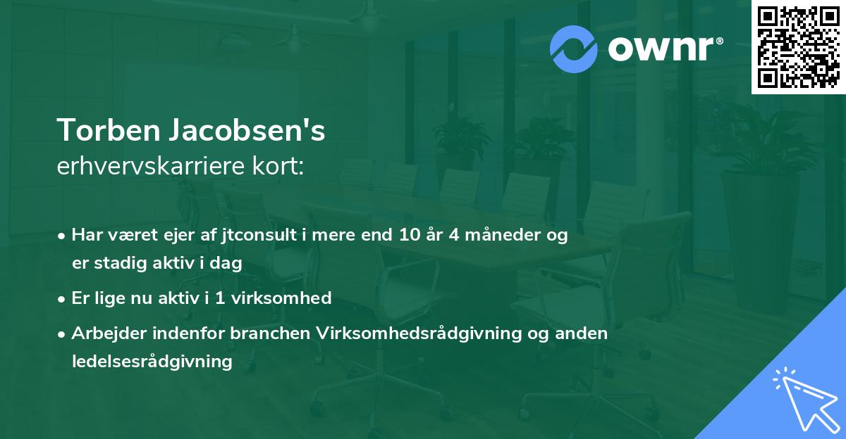 Torben Jacobsen's erhvervskarriere kort