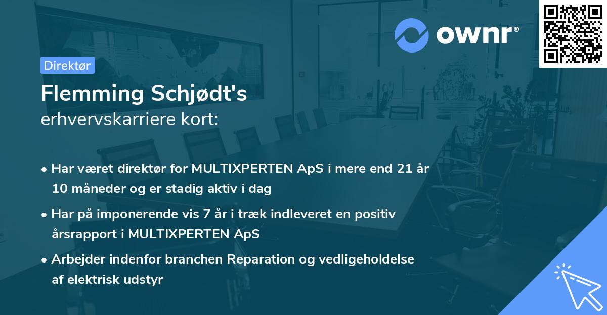 Flemming Schjødt's erhvervskarriere kort