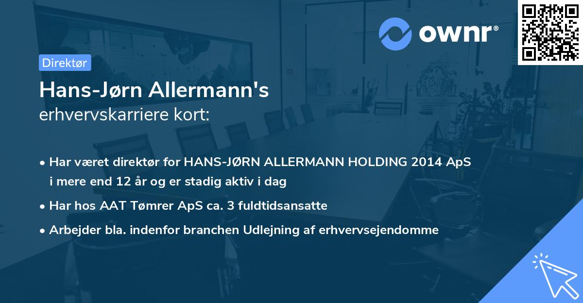 Hans-Jørn Allermann's erhvervskarriere kort