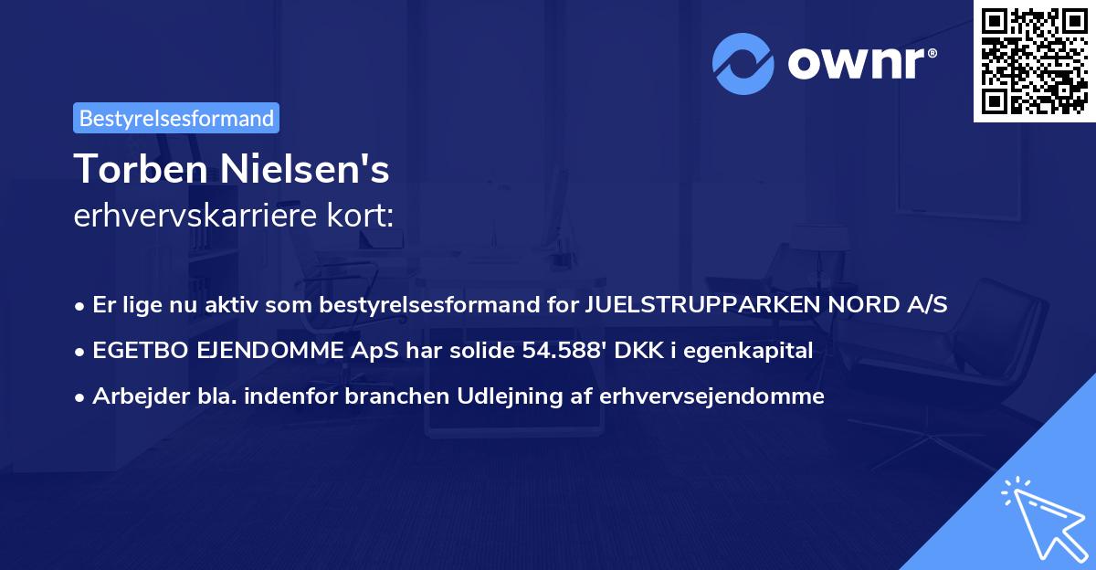 Torben Nielsen's erhvervskarriere kort