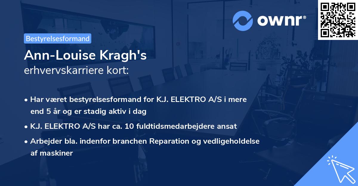 Ann-Louise Kragh's erhvervskarriere kort