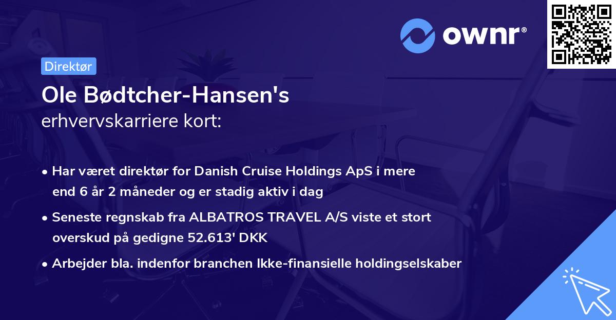 Ole Bødtcher-Hansen's erhvervskarriere kort