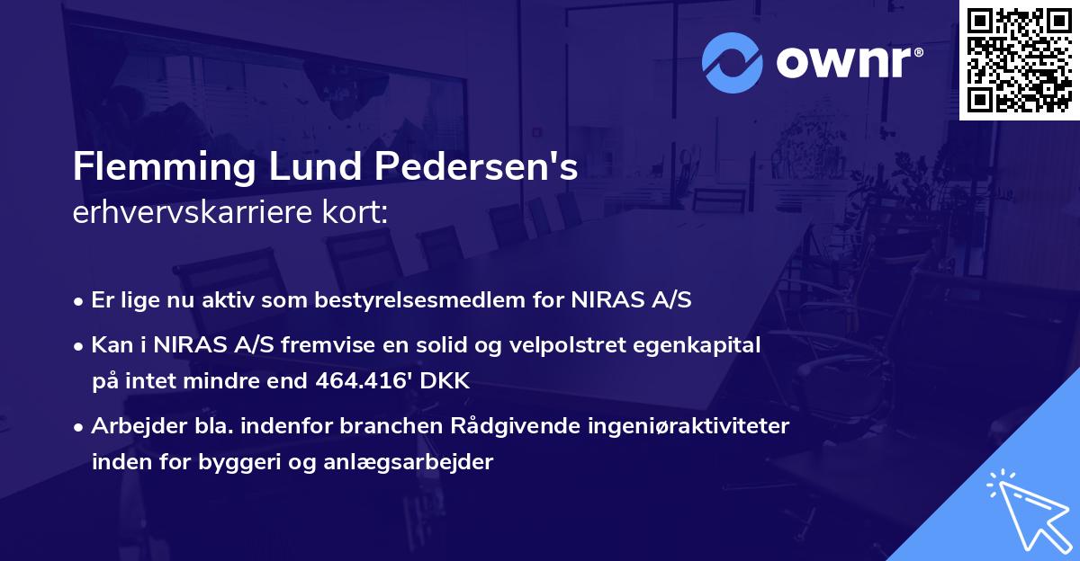 Flemming Lund Pedersen's erhvervskarriere kort