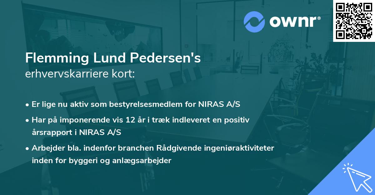 Flemming Lund Pedersen's erhvervskarriere kort