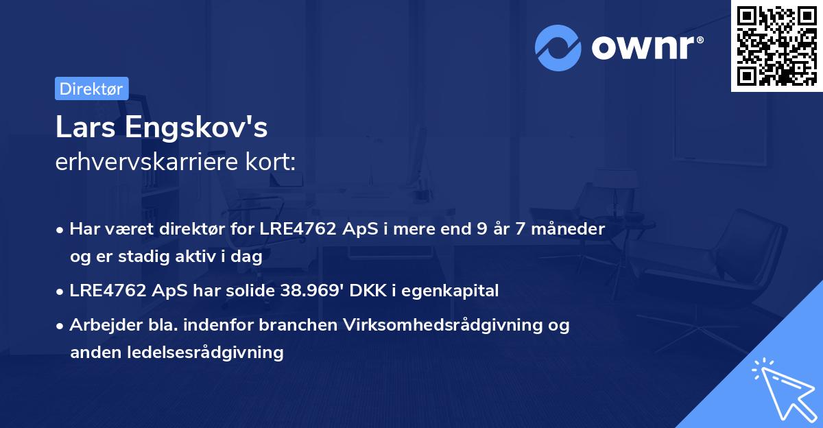 Lars Engskov's erhvervskarriere kort