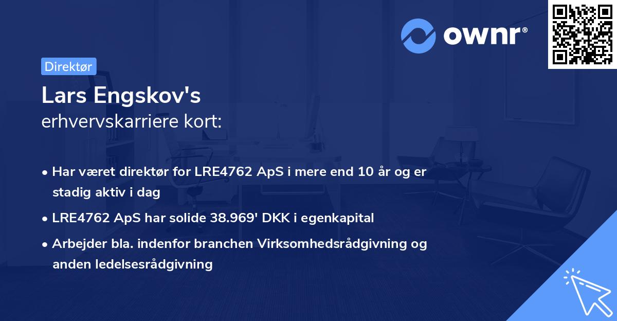 Lars Engskov's erhvervskarriere kort