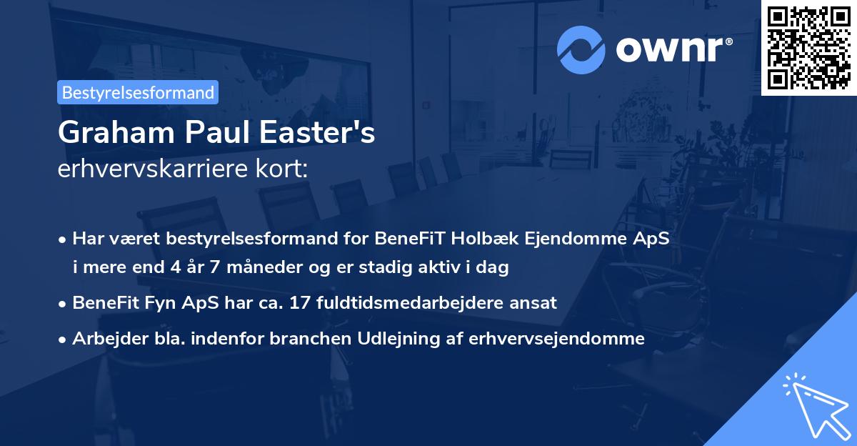 Graham Paul Easter's erhvervskarriere kort