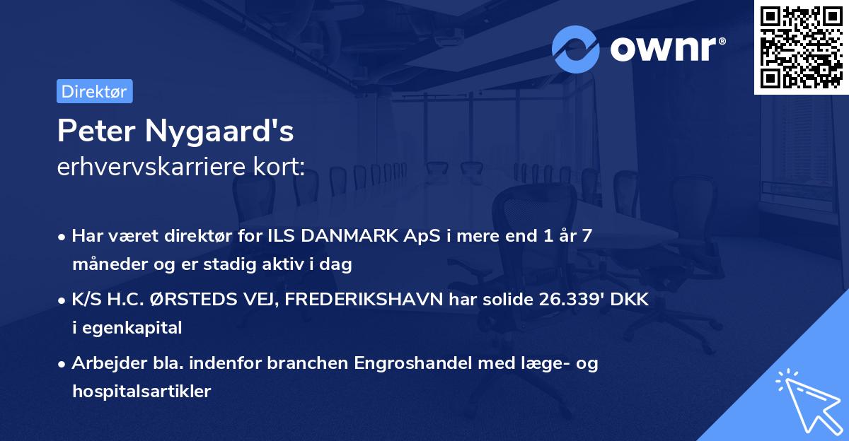 Peter Nygaard's erhvervskarriere kort