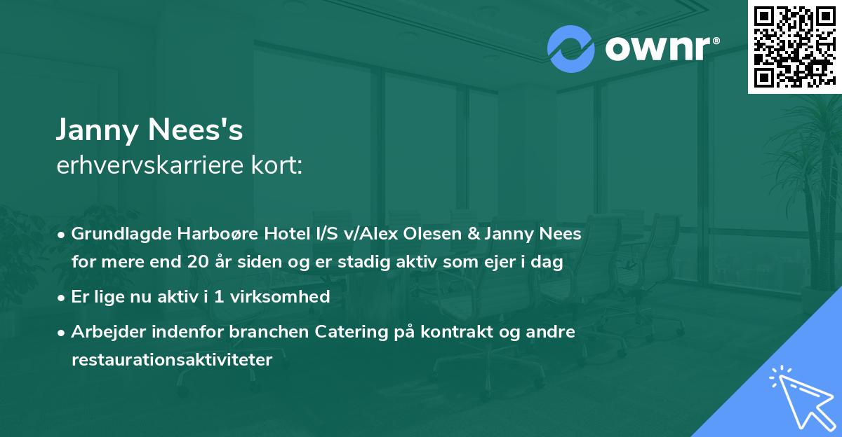 Janny Nees's erhvervskarriere kort