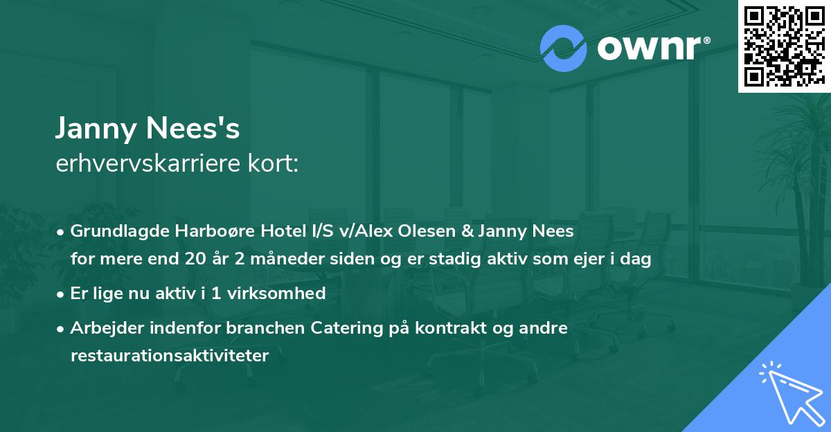 Janny Nees's erhvervskarriere kort