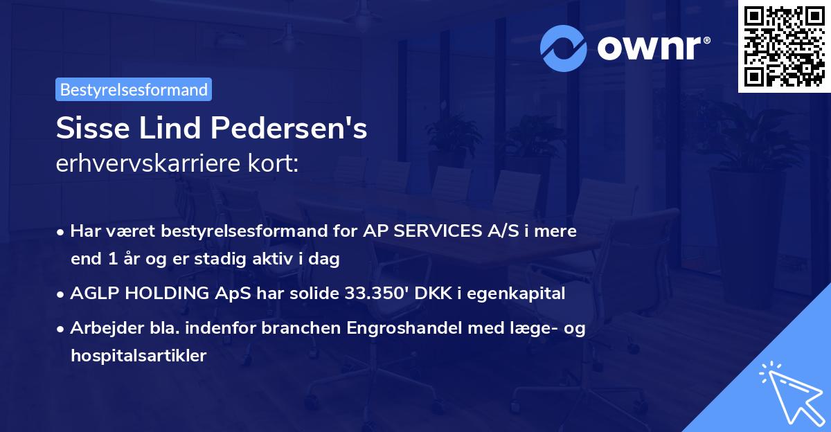 Sisse Lind Pedersen's erhvervskarriere kort
