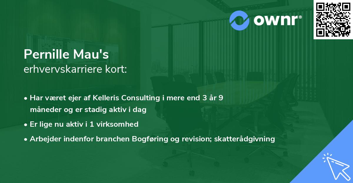 Pernille Mau's erhvervskarriere kort