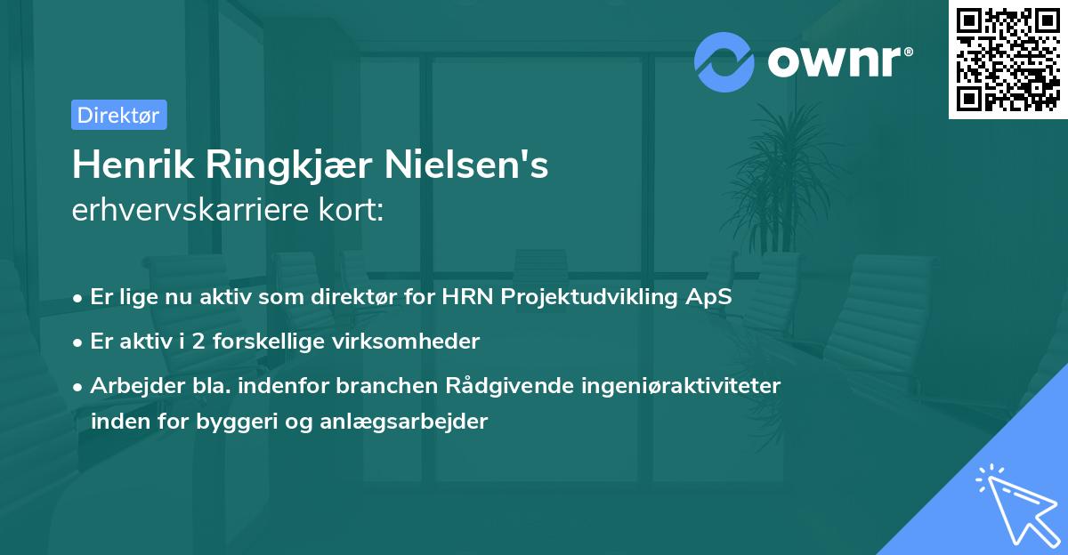 Henrik Ringkjær Nielsen's erhvervskarriere kort