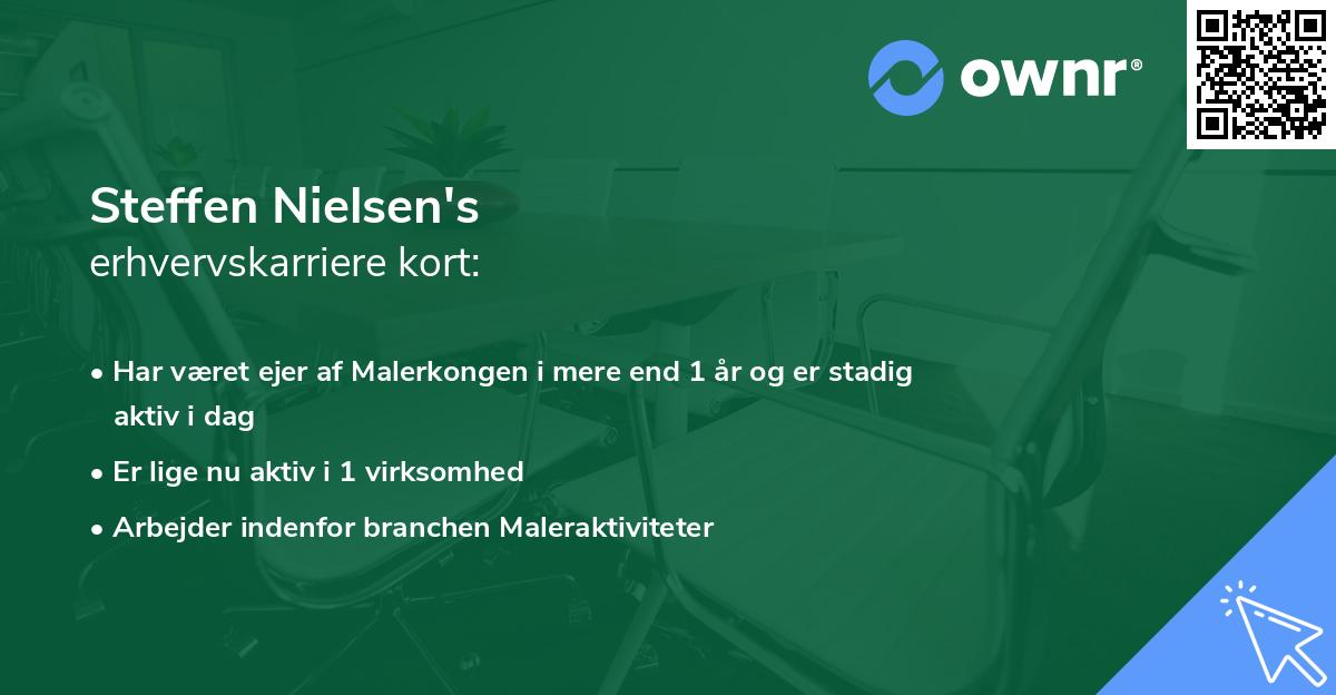 Steffen Nielsen's erhvervskarriere kort