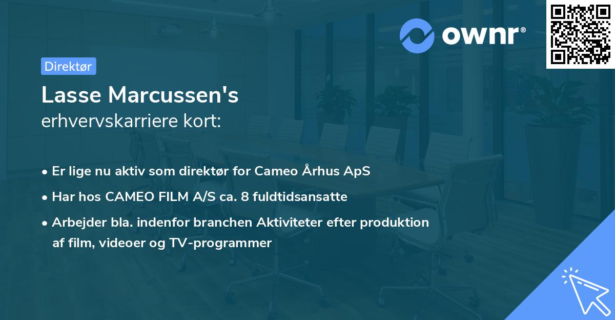 Lasse Marcussen's erhvervskarriere kort