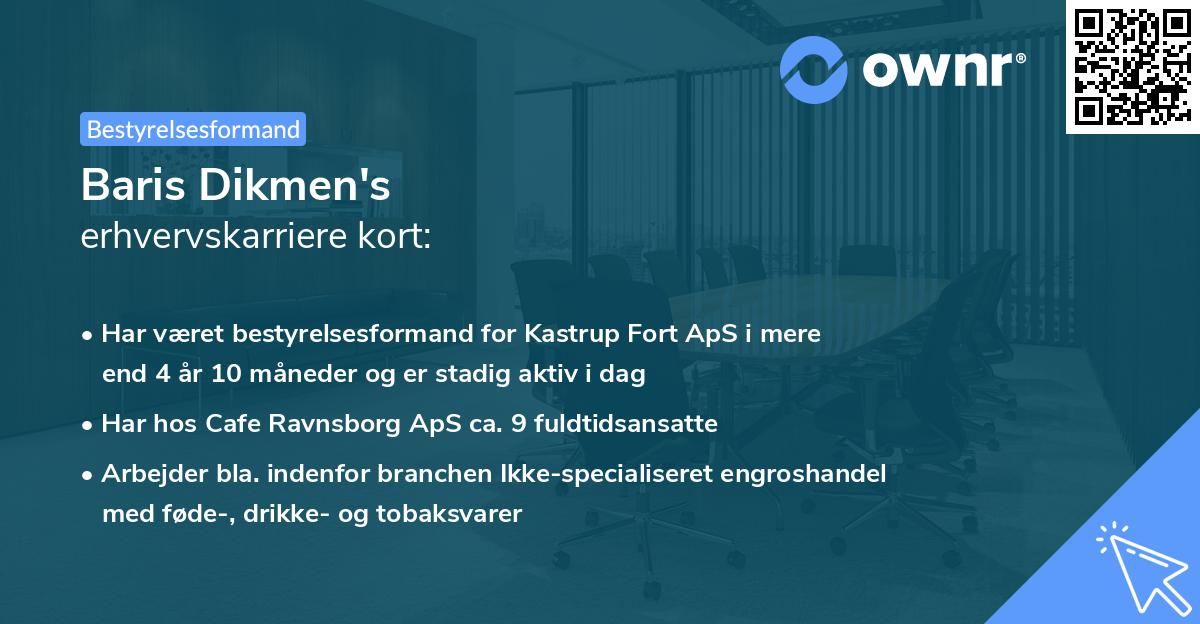 Baris Dikmen's erhvervskarriere kort