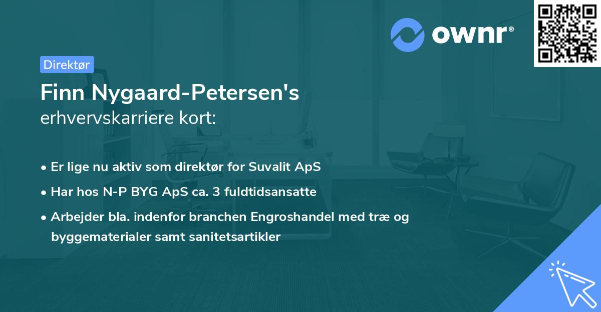 Finn Nygaard-Petersen's erhvervskarriere kort