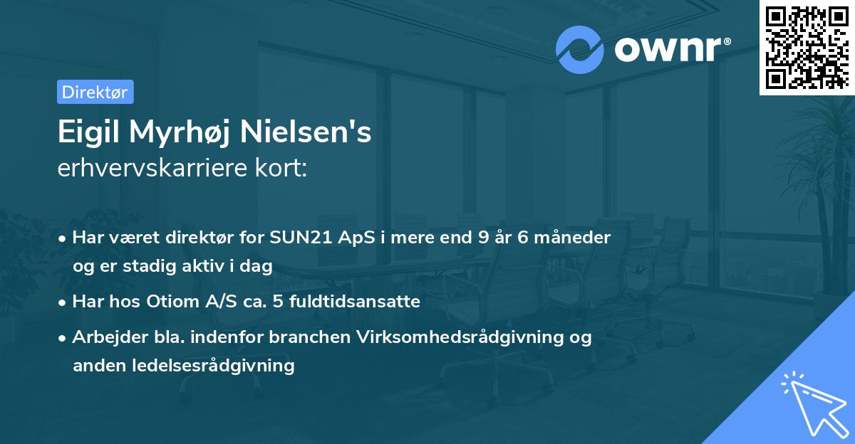 Eigil Myrhøj Nielsen's erhvervskarriere kort